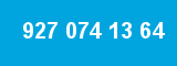 927 074 13 64 927 074 13 64